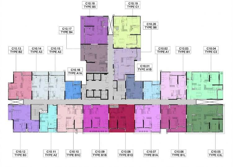 Mặt bằng Block C - Hình 1