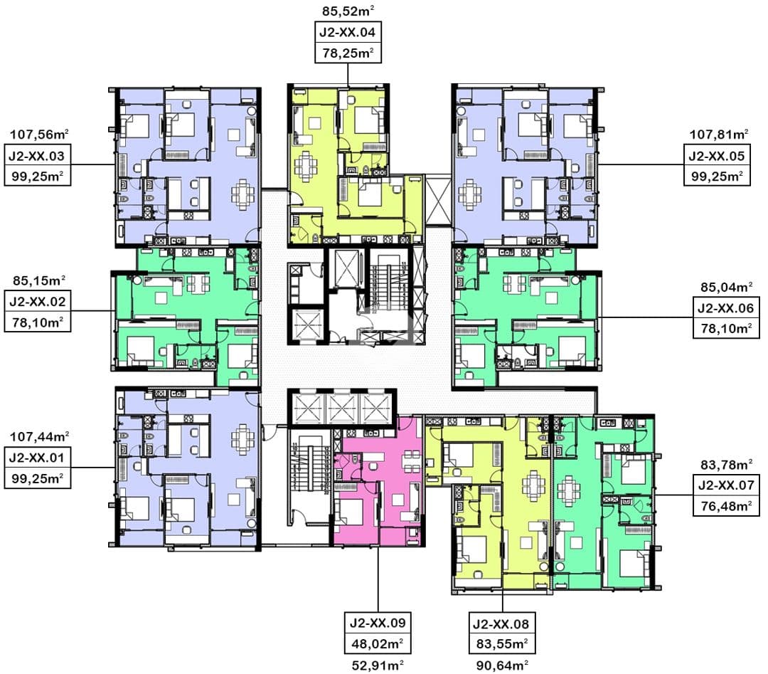 Mặt bằng Block Jasmine 2 - Hình 1