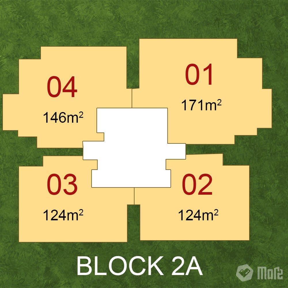 Mặt bằng Block 2A - Hình 1