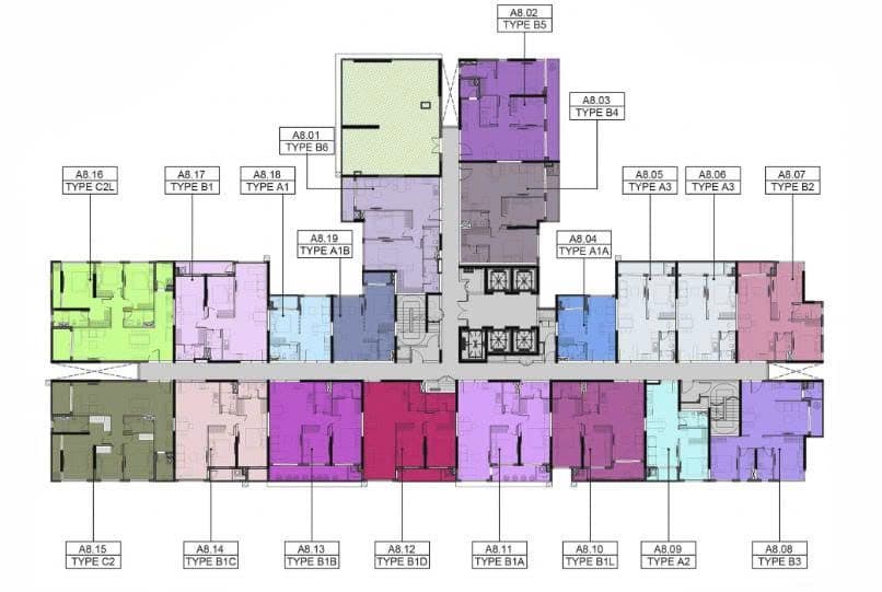 Mặt bằng Block A - Hình 1