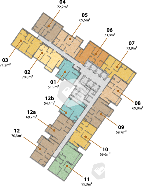 Mặt bằng Block A - Hình 1
