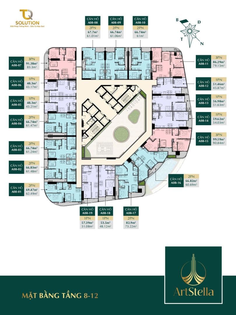 Mặt bằng Block A - Hình 1