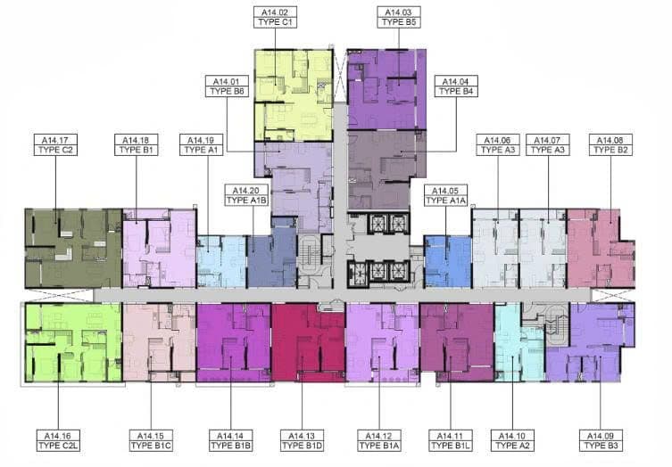 Mặt bằng Block A - Hình 1