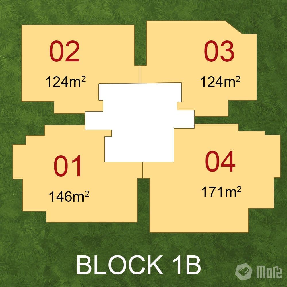 Mặt bằng Block 1B - Hình 1