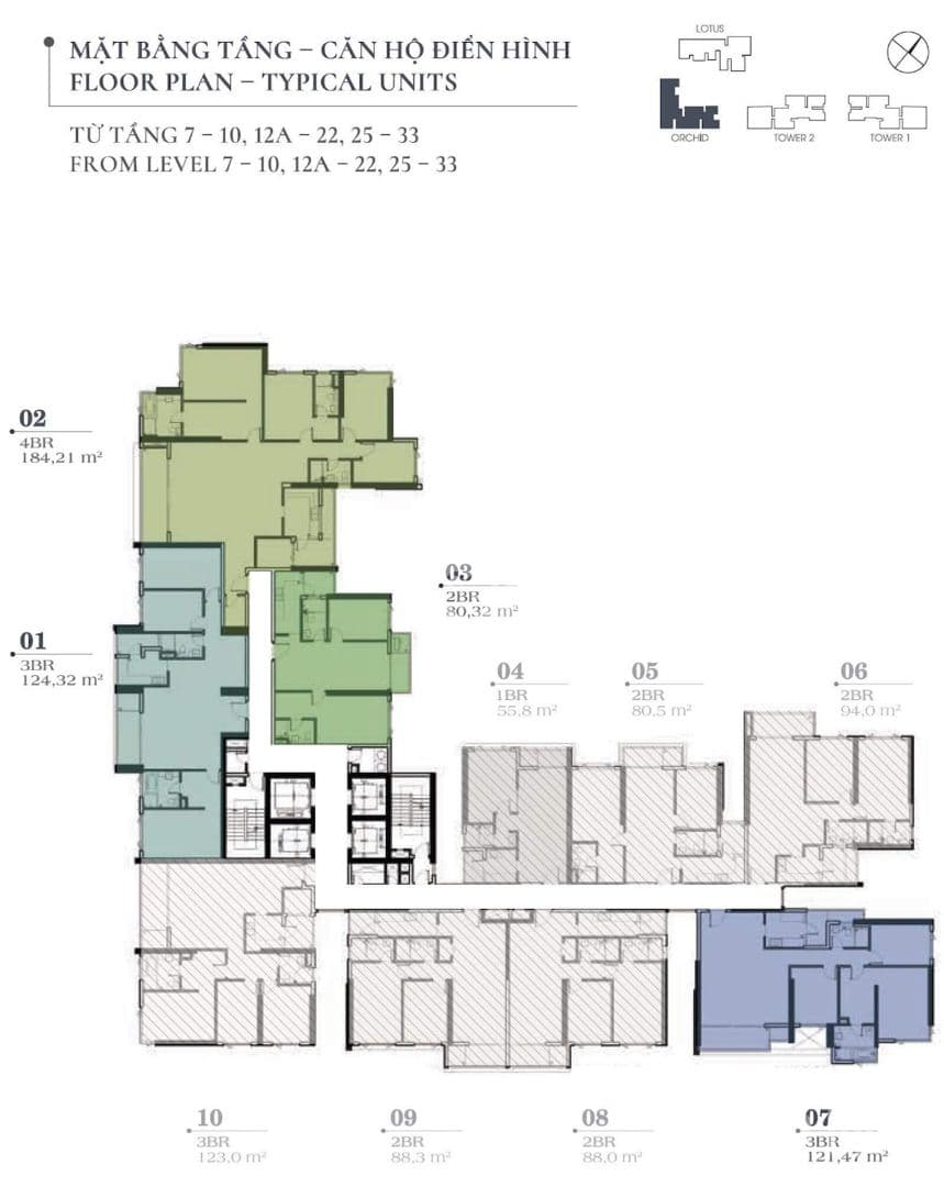 Mặt bằng Block Orchid - Hình 1