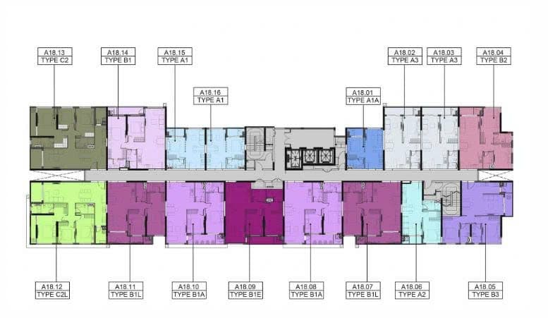 Mặt bằng Block A - Hình 1