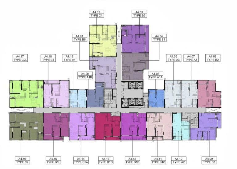 Mặt bằng Block A - Hình 1