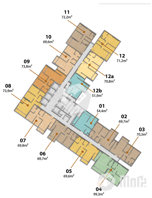 Mặt bằng Block B - Hình 1