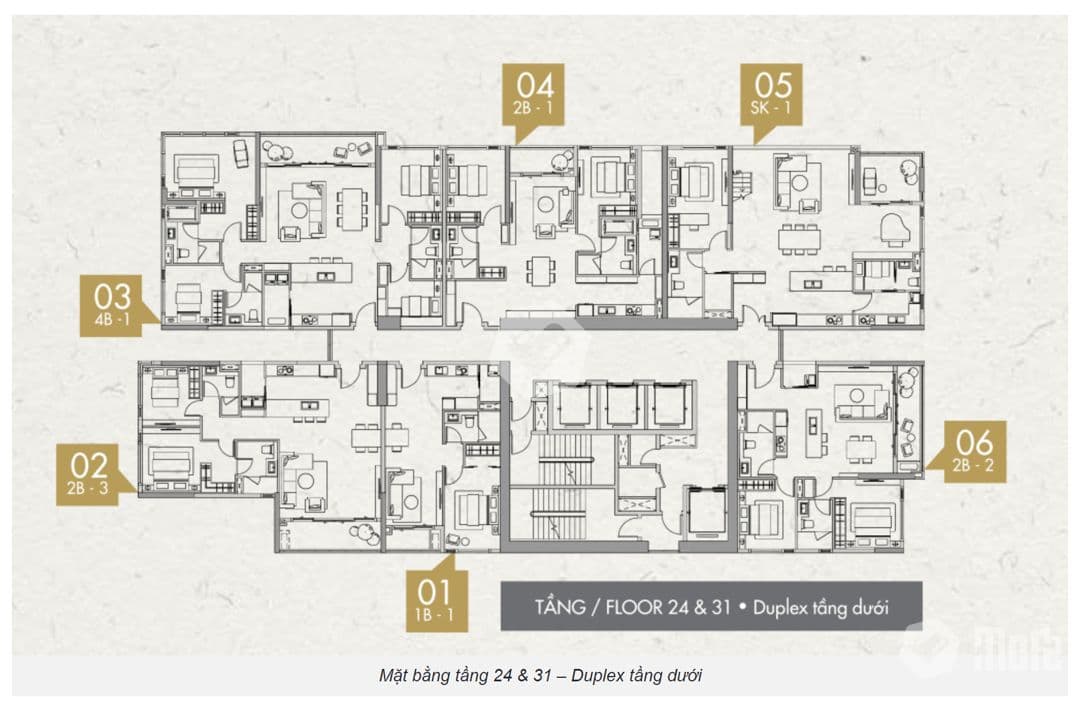 Mặt bằng Block A - Hình 1