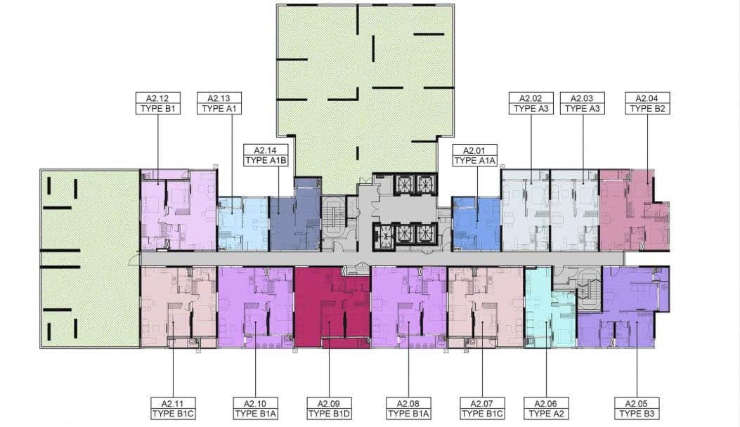 Mặt bằng Block A - Hình 1