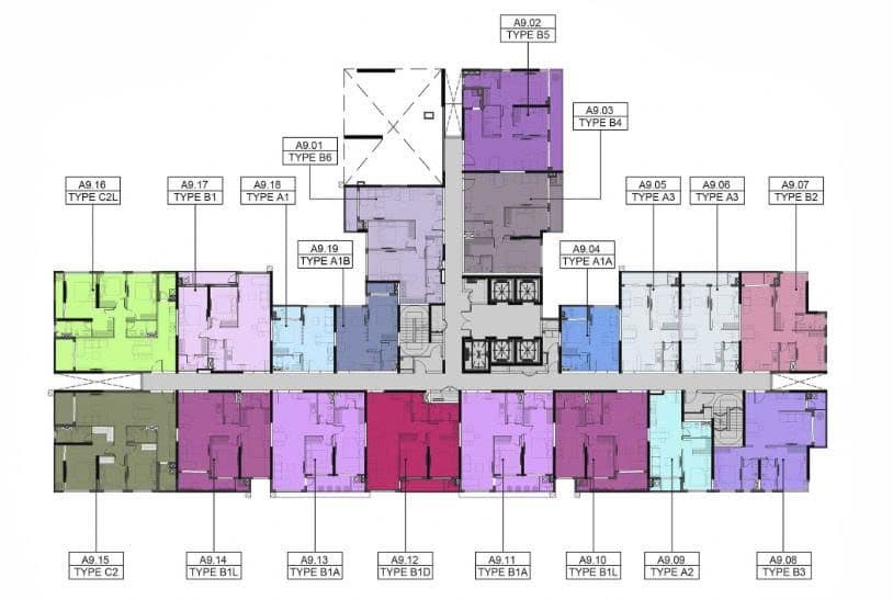 Mặt bằng Block A - Hình 1