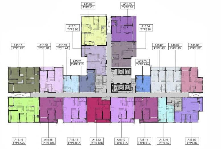 Mặt bằng Block A - Hình 1