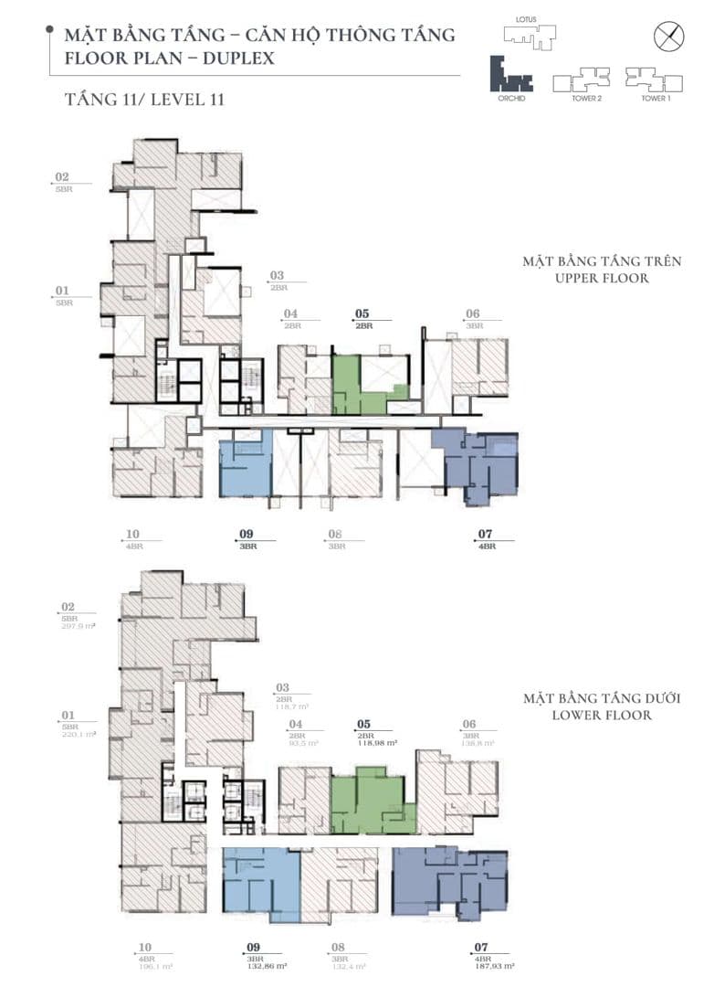 Mặt bằng Block Orchid - Hình 1