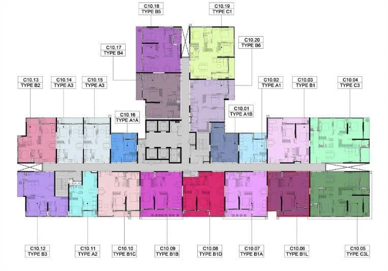 Mặt bằng Block C - Hình 1
