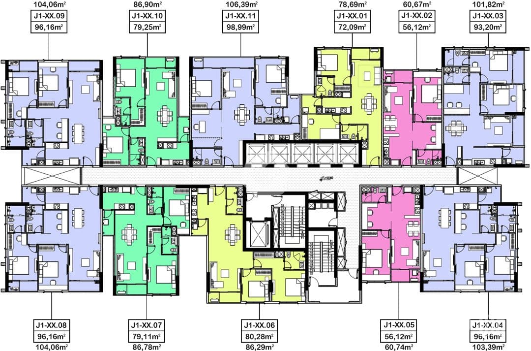 Mặt bằng Block Jasmine 1 - Hình 1