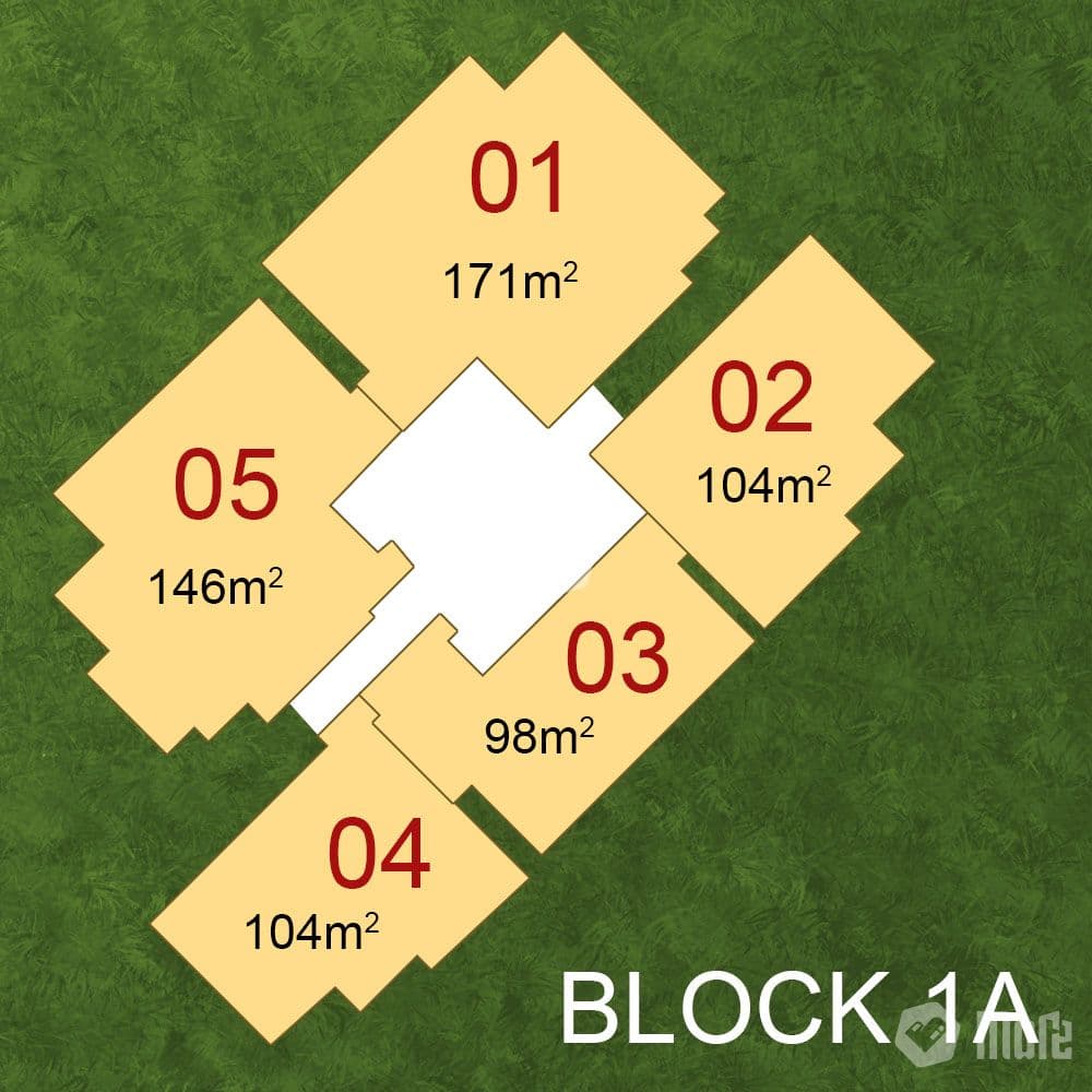 Mặt bằng Block 1A - Hình 1