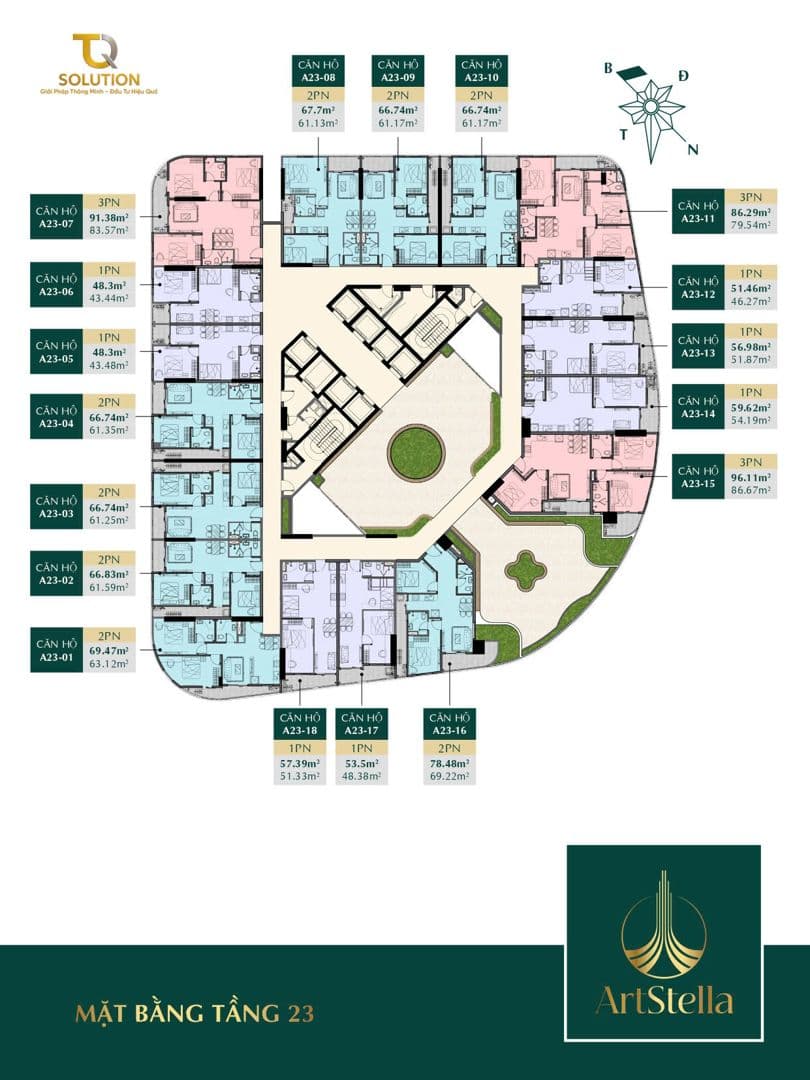 Mặt bằng Block A - Hình 1