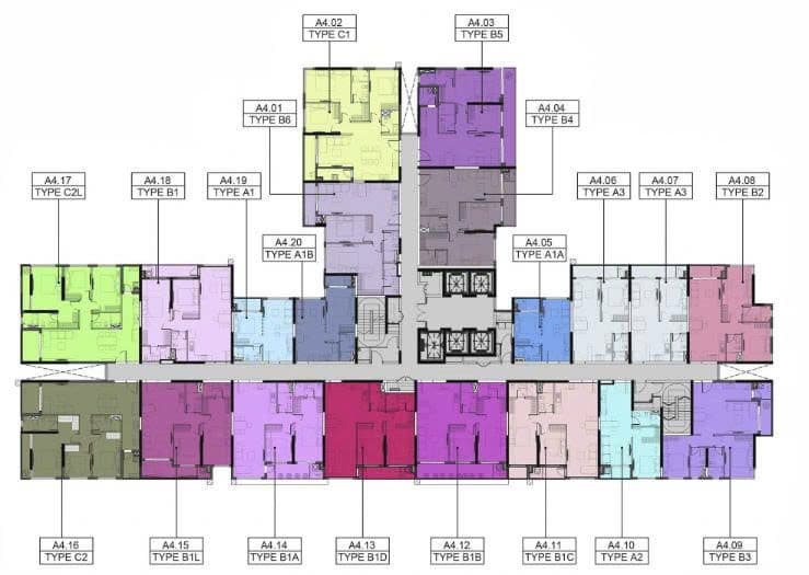 Mặt bằng Block A - Hình 1