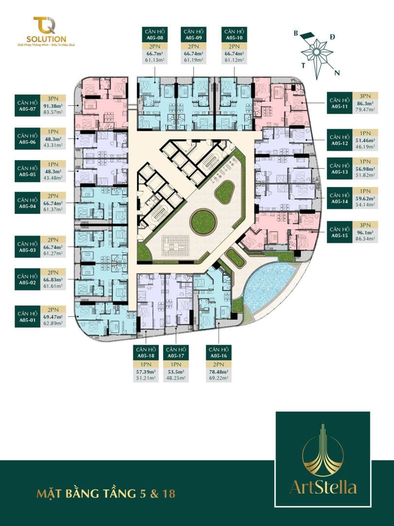 Mặt bằng Block A - Hình 1