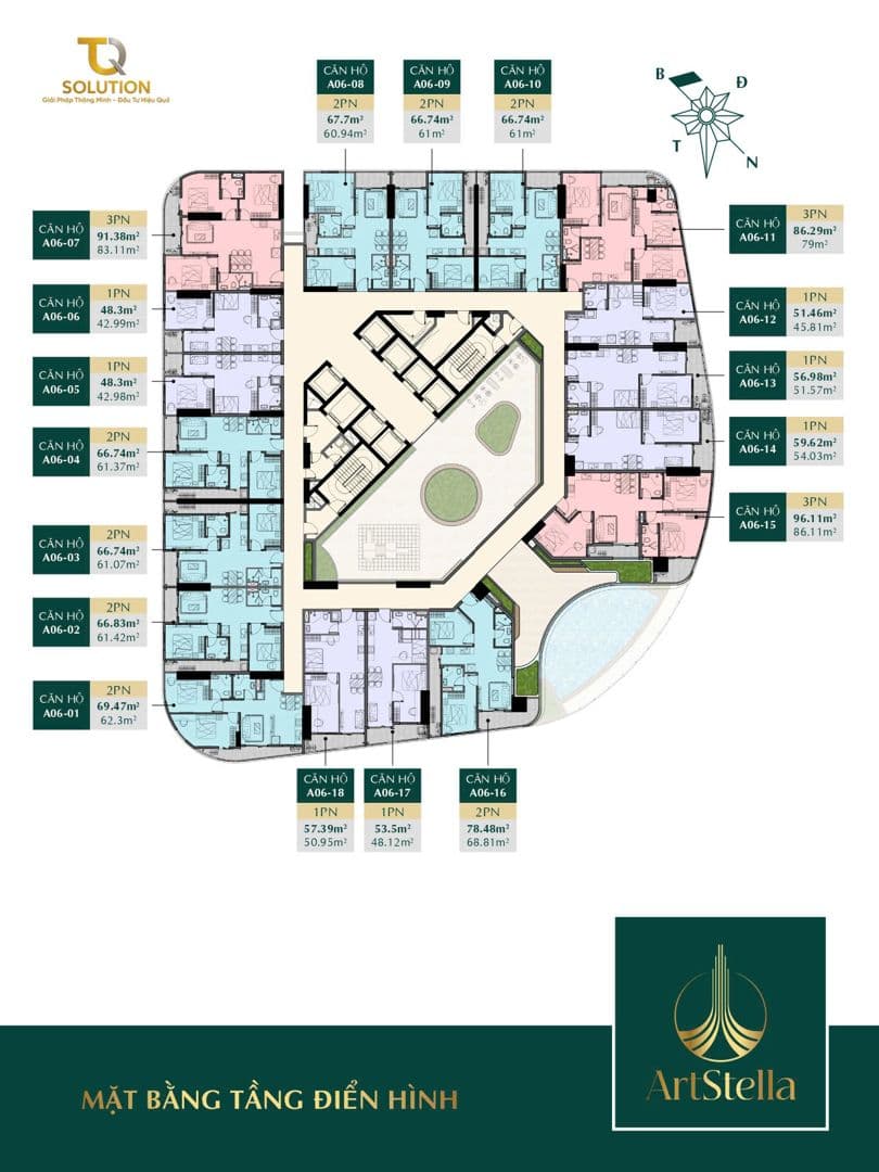 Mặt bằng Block A - Hình 1