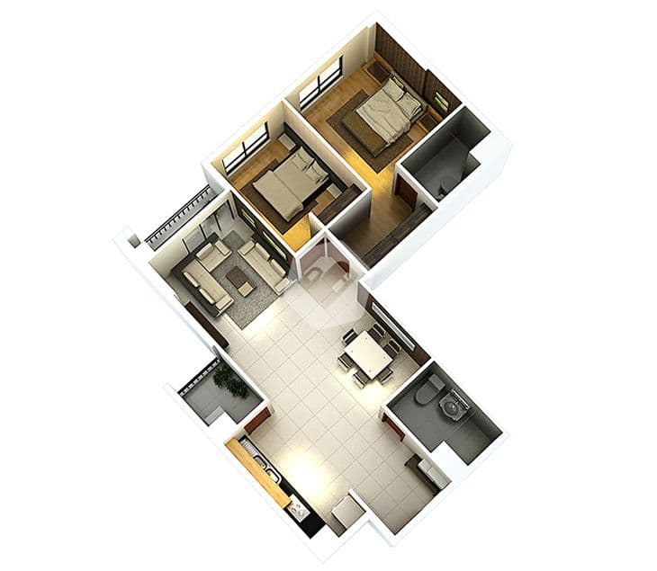 Căn hộ Hado Centrosa - Ảnh 3