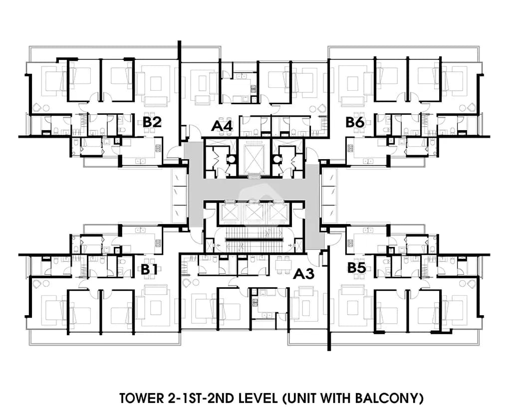 Mặt bằng Block T2 - Hình 1