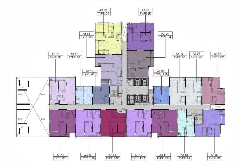 Mặt bằng Block A - Hình 1