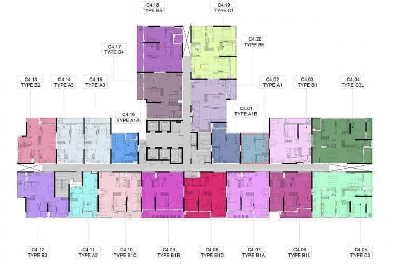 Mặt bằng Block C - Hình 1