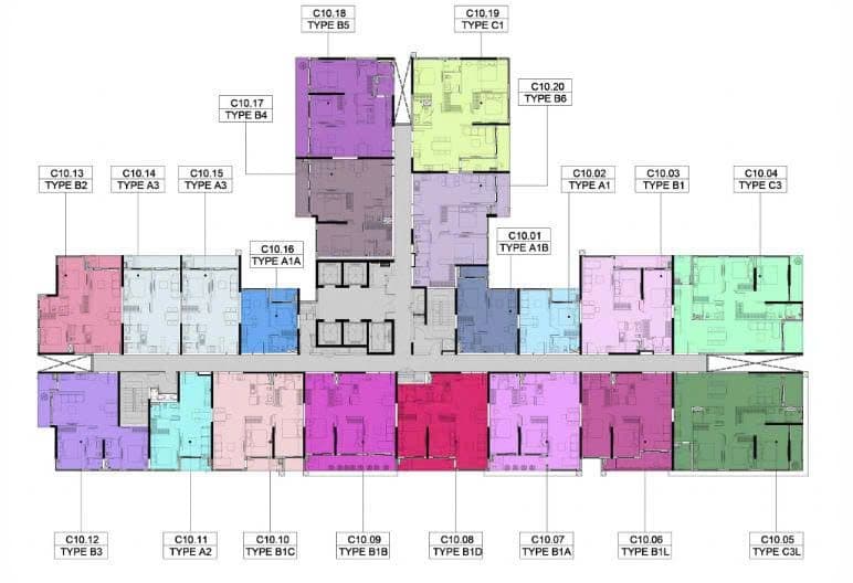 Mặt bằng Block C - Hình 1