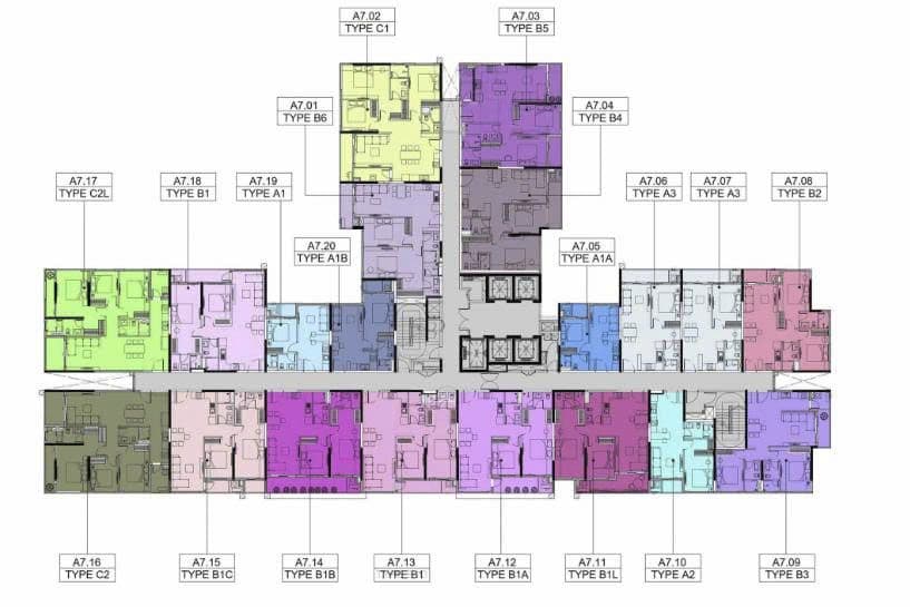 Mặt bằng Block A - Hình 1