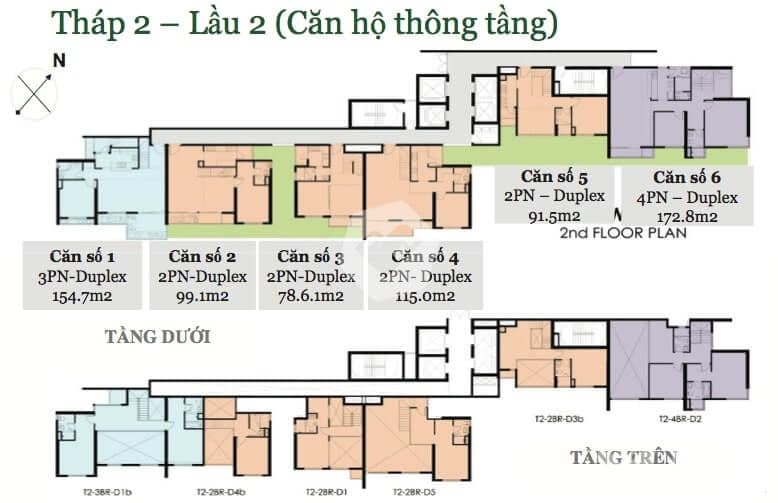 Mặt bằng Block Tháp 2 - Hình 1