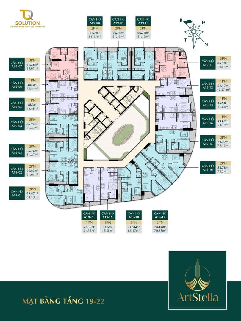 Mặt bằng Block A - Hình 1